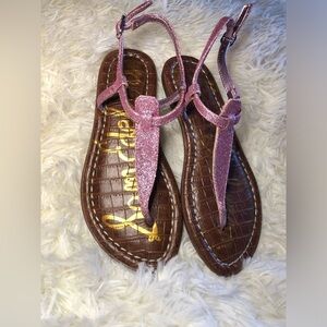 Sam Edelman Pink Glitter Gladiator Sandals NWOT size
